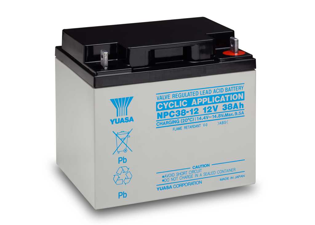 Bild von Yuasa NPC38-12I 12V 38Ah zyklenfest