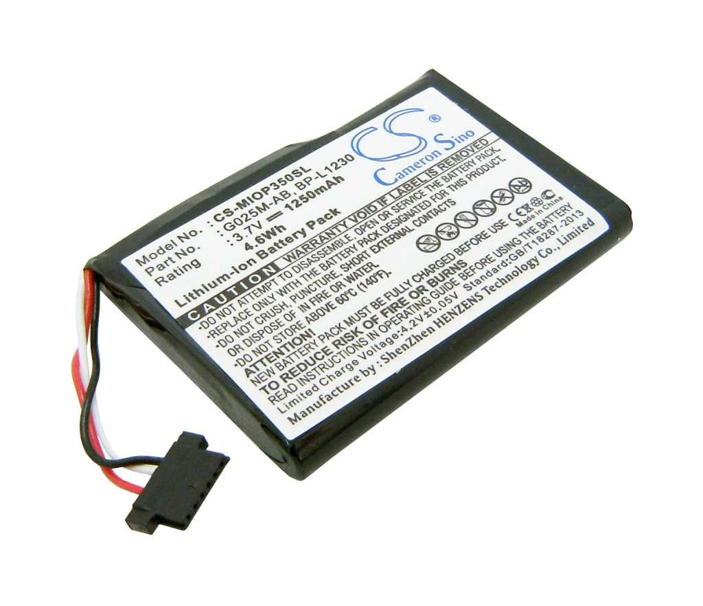 Bild von PDA-Akku LiIon 3,7V 1250mAh passend für Medion MD 95145