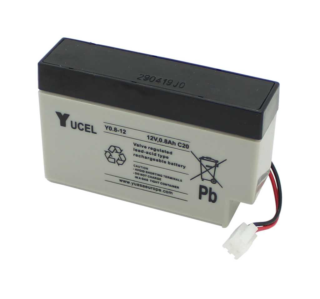 Bild von Yuvolt Y0.8-12 12V 0,8Ah mit JST-Stecker