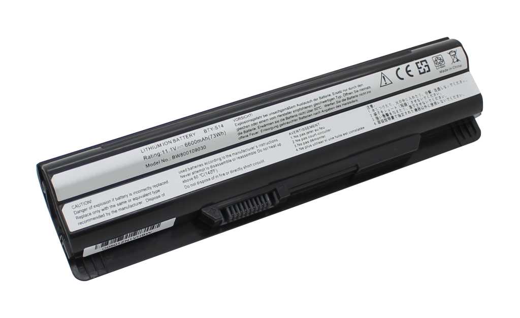 Bild von Laptopakku LiIon 11,1V 6600mAh passend für MSI GE620DX