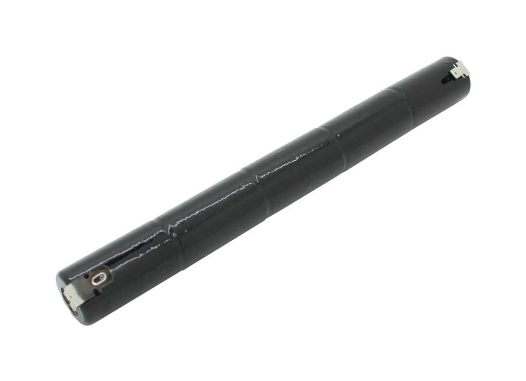 Bild von Notleuchtenakku NiCd 6,0V 1800mAh L1x5 Sub-C mit Faston-Anschluss +6,3mm / -4,8mm passend für Zumtobel 04821260