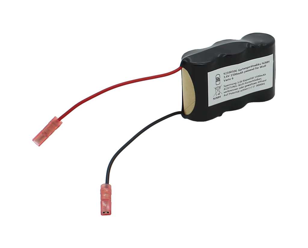 Bild von Gartengeräteakku NiMH 3,6V 1500mAh passend für Wolf Garten Vario 6