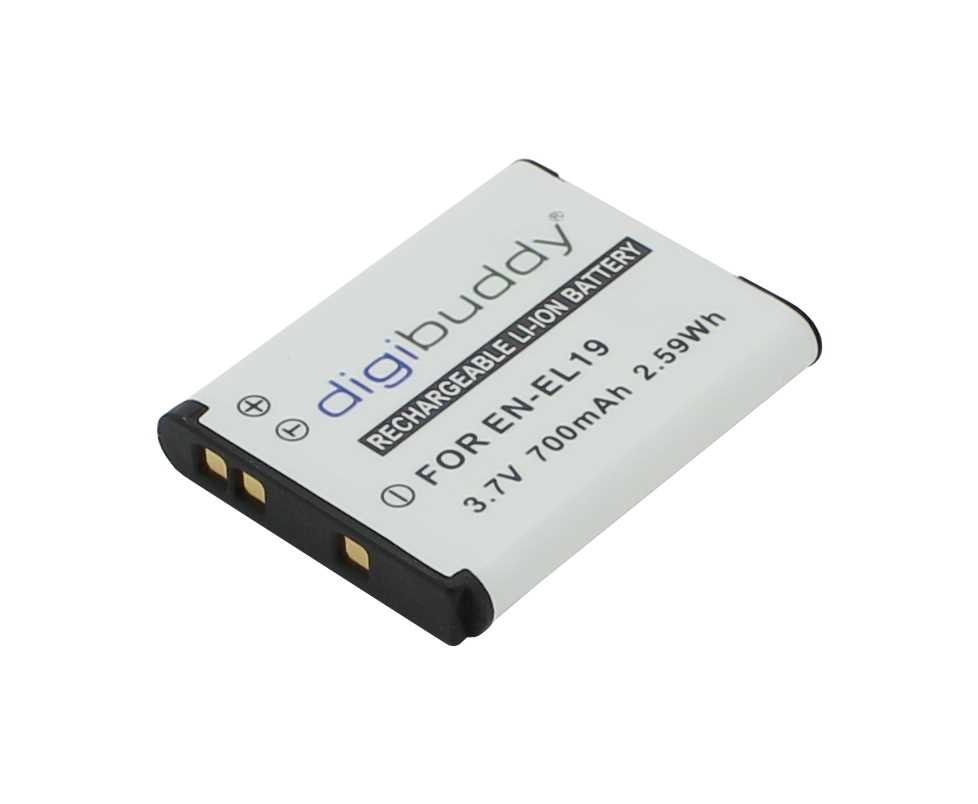 Bild von Digicam-Akku LiIon 3,7V 700mAh ersetzt Nikon Coolpix A100