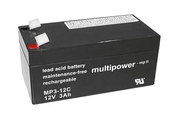 Bild von Multipower MPC3-12 12V 3Ah zyklenfest