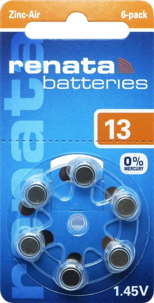 Bild von Renata Hörgerätezellen ZA 13 Dial 6 6er-Dial