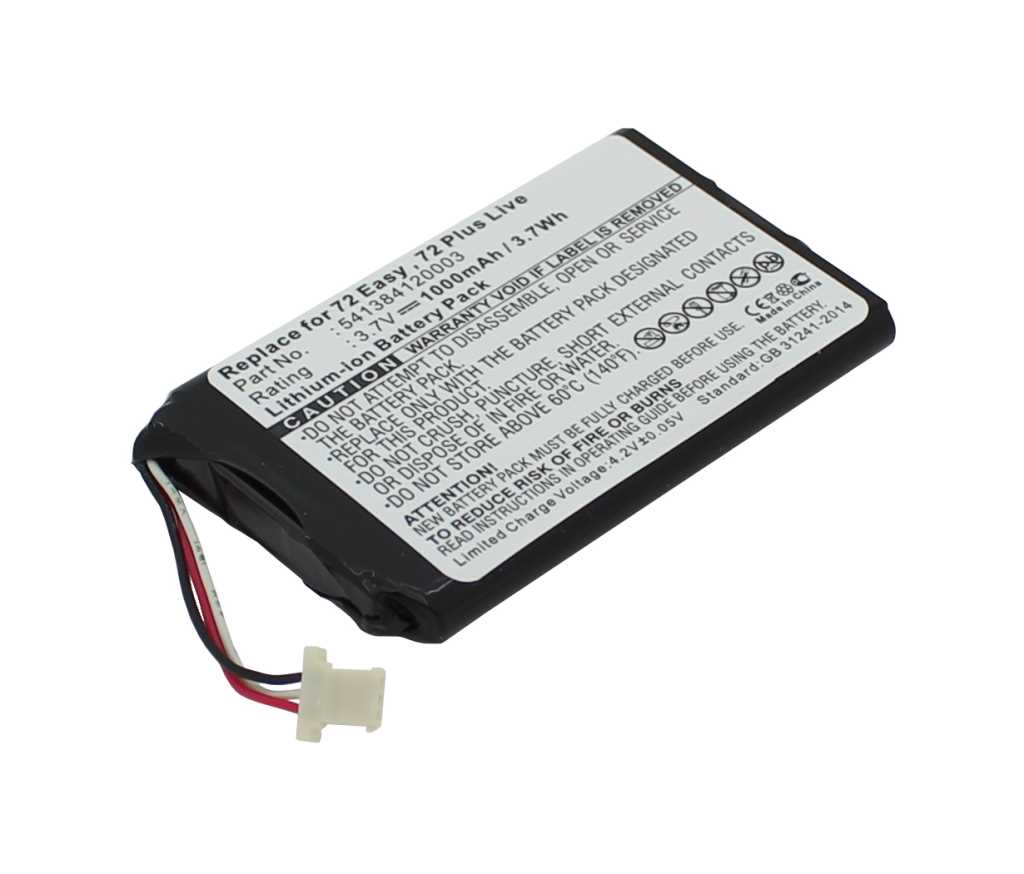 Bild von PDA-Akku LiIon 3,7V 1000mAh ersetzt Navigon GTC39110BL08554